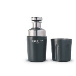 High Camp Flasks Firelight 375 Flask in Gunmetal